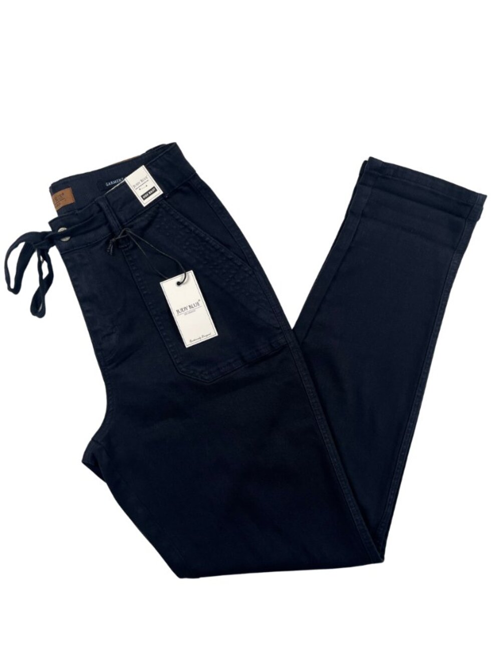 Judy Blue High Waist Utility Pants Womens 7/28 Navy Stretch NWT